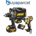 Dewalt 18 V XR bürstenloser Doppelpack - Kompakt Kombihammer Bohrer + Schlagschrauber 