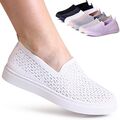 Damen Glitzer Halbschuhe Sneaker Light Slipper Turnschuhe Ballerina Trendy