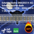 10x/20x Schottky Diode SMA (DO214-AC) 1-5A 20-100V SS12 SS14 SS38 SS56 etc