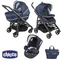 Chicco Trio Love Up Kombi-Kinderwagen 3 in 1 Babyschale Wickeltasche Wanne Buggy