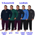 He. Schlafanzug Pyjama Nachtwäsche Baumwolle 58 60 62 64 66  3XL 4XL 5XL 6XL 7XL