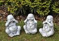 Buddha Set See No Evil Speak Hören Thai Zen spirituelles Geschenk Weihnachten 