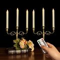 6 Set Stabkerzen LED Kerzen flackernd mit Timer Fernbedienung Valentinstag Dekor