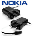 Original AC-20x Micro USB Netz Ladegerät mit 1,5 m Kabel UK Stecker für Nokia Handys