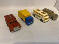 Matchbox 8er Konvolut Fahrzeuge Unimog Refuse Truck Badger Mack Greyhound Bus