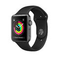 Apple Watch Series 3 GPS 42mm Sportband Spacegrau Schwarz Smartwatch