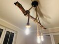 Treibholz Lampe - Deckenlampe - inklusive Vintage LED Lampen - Echtholz - Unikat