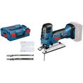 Bosch Akku-Stichsäge GST 18V-LI S Clic&amp;Go Solo inkl. Zubehör-Set in L-Boxx