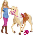 Barbie FXH13 Puppe mit Pferd Mähne beweglich Puppenzubehör Spielzeug ab 3 Jahren