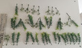 Kunstpflanze Konvolut Immergrün m weißen Blüten f Kränze Gestecke Deco DIY
