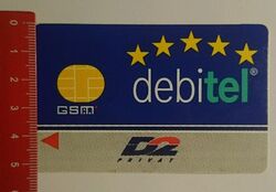 Aufkleber/Sticker: debitel D2 Privat GSM (07081657)