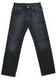 HUGO BOSS Herren Jeans Hose W34 L34 34/34 blau dunkelblau stonewash gerade Denim