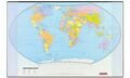 herlitz Schreibunterlage mit politischer Weltkarte Schreibtischauflage Weltkugel