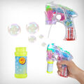 LED Seifenblasenpistole Seifenblasenmaschine Seifenblasen Bubble Gun Batterie