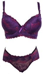 Damen Dessous BH Set mit Slip Cup B