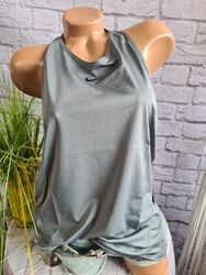 Nike Shirt Top T-Shirt Funktionsshirt Grau Logo Damen Sportshirt (6 933) NEU