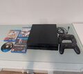 Sony PlayStation 4 500GB - Schwarz  (Voll Funktionsfähig) + 2 Controller,+4spiel