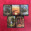 5 x Full Art Lands - Neuwertig - MTG nicht sanktioniert - Magic the Gathering