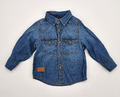 Langarm Jeans Hemd Jungen von LITTLE REBEL in Gr. 74/80 (9-12 M)  100% Baumwolle