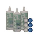 3x Aluxa Pro 360 ml + 3x Behälter - Kombilösung für weiche Kontaktlinsen - Disop