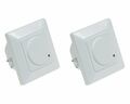 2 x HF Bewegungsmelder 160° Unterputz LED geeignet, 1-5m Reichw. 1200W, #21676/2