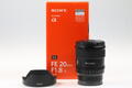 SONY FE 20mm f/1,8 G - SNr: 1811069