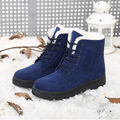 Damen Schneeschuhe Winter Wasserdicht Warm Stiefel Flache Boots Stiefeletten