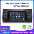 Android 13 Carplay Autoradio Für BMW 5er E39 7er E38 DAB+ GPS NAVI SWC DRS 1+32G