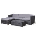 SVITA CALIFORNIA Rattan-Lounge Garten-Ecksofa Garnitur Gartenmöbel Loungemöbel