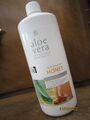 2010 alte Verpackung PET-Flasche "ALOE VERA - Life Essence Drinking Gel - Honey"