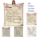 Briefe an meine Tochter Liebesdecke Druckdecke auf dem Bett Geschenkdecke Decke