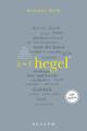 Hegel. 100 Seiten Dietmar Dath Taschenbuch Reclam 100 Seiten Broschiert 100 S.