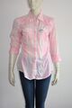 SUPERDRY * legere leichte Hemd Bluse in Rosa Weiß 100 % Baumwolle INT L