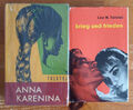 Anna Karenina + Krieg und Frieden von Leo N. Tolstoi 2 Bücher