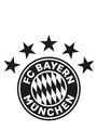 FC Bayern München Wandtattoo Logo Schwarz | Fußball