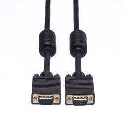 VGA-Kabel HD15 Stecker - Stecker mit Ferritkern, 3 m