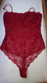 Lascana 1 tlg. Stringbody Body Damen String Spitze Rot Gr. 38, 75 D Dessous Neuw