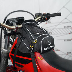 Motorrad Tankrucksack Magnet Motorradtasche Rucksack mit Touchscreen - Schwarz