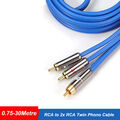 Y-Kabel Cinch Kabel Cinch RCA Kabel Koaxial HiFi Audio Kabel Chinch 0.75m - 30m