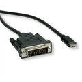 USB Typ C - DVI Adapterkabel, Stecker/Stecker, 1 m