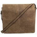 Dos Bros Hunter Leder Laptop Bag Laptoptasche Umhängetasche Messenger 15" DB-023