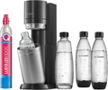 Sodastream Wassersprudler DUO Mit Co2-Zylinder, 2X 1L Glasflasche Und 2X 1L Spül