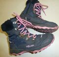 Trollkids Winter-Boots Aquaproof, blau/pinke Schnürsenkel +Reißverschluß Gr. 30