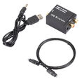 Digital to Analog Audio Converter Optical Coaxial Toslink Adapter RCA Klinke L/R