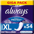 Always Daily Slipeinlagen Damen Extra Lang Daily Protect 54 Einlagen Giga Pack