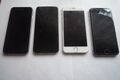 Restposten 4x Apple iPhone 6 - 16GB - Spacegrau, silber A1586 1770