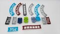 Lego Achterbahn Schienen Auswahl Roller Coaster Rail Waggon Türkis Grau Gelb