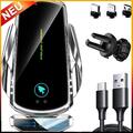 15W Qi Auto Wireless Charger Handy Halterung Induktions Ladegerät Clamping KFZ