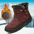 Damen Winter Wasserdicht Schneeschuhe Warm Stiefel Stiefeletten Flache Boots Neu