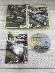 Need for Speed Most Wanted Xbox 360 seltenes Spiel 2005 Disc professionell gereinigt